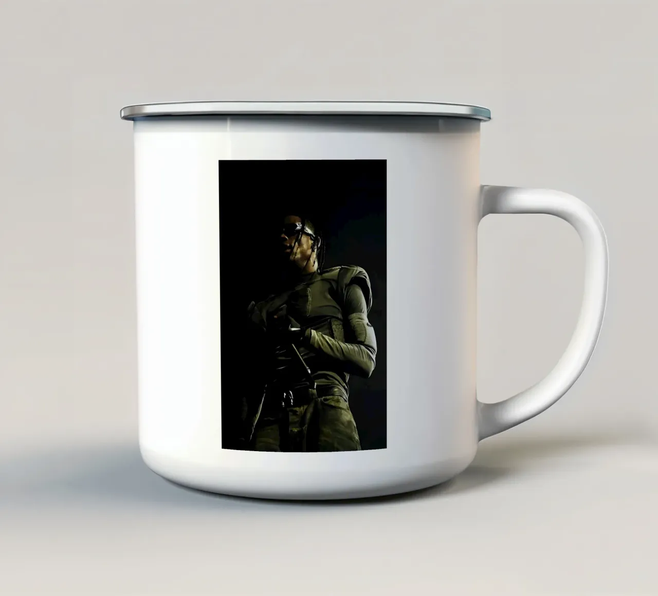 T. Scott tazza in smalto da Low poly art