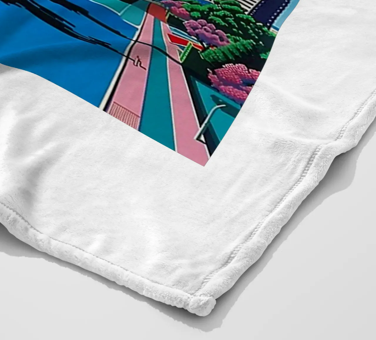 Città ed edifici - Hiroshi Nagai coperta in pile da Perdana shop