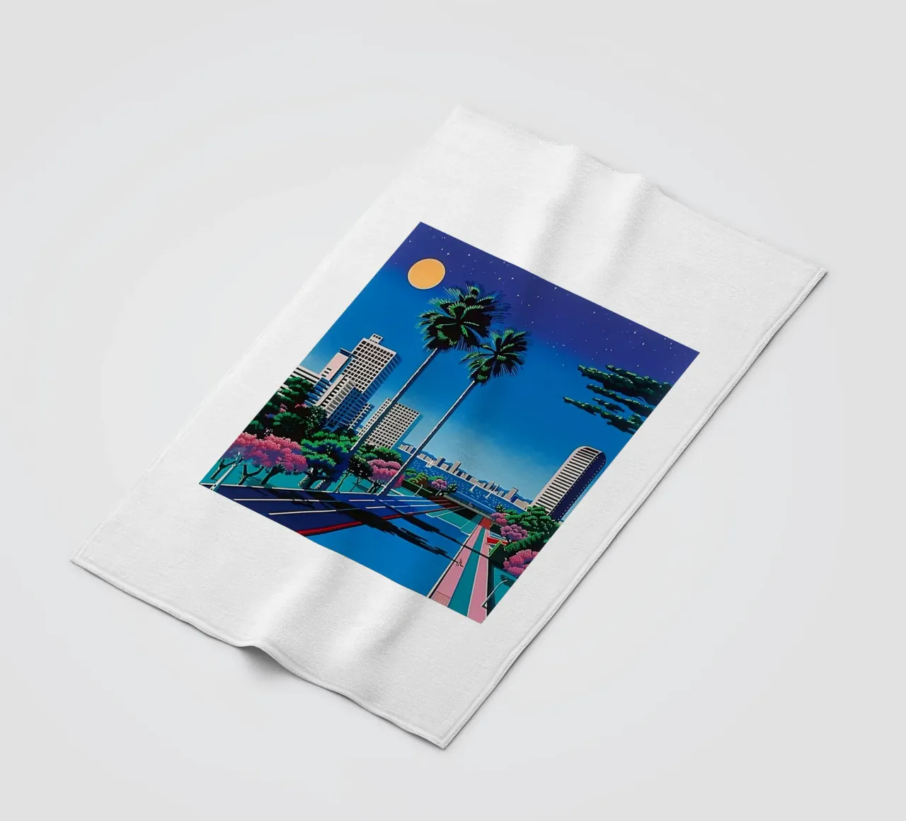 Città ed edifici - Hiroshi Nagai coperta in pile da Perdana shop