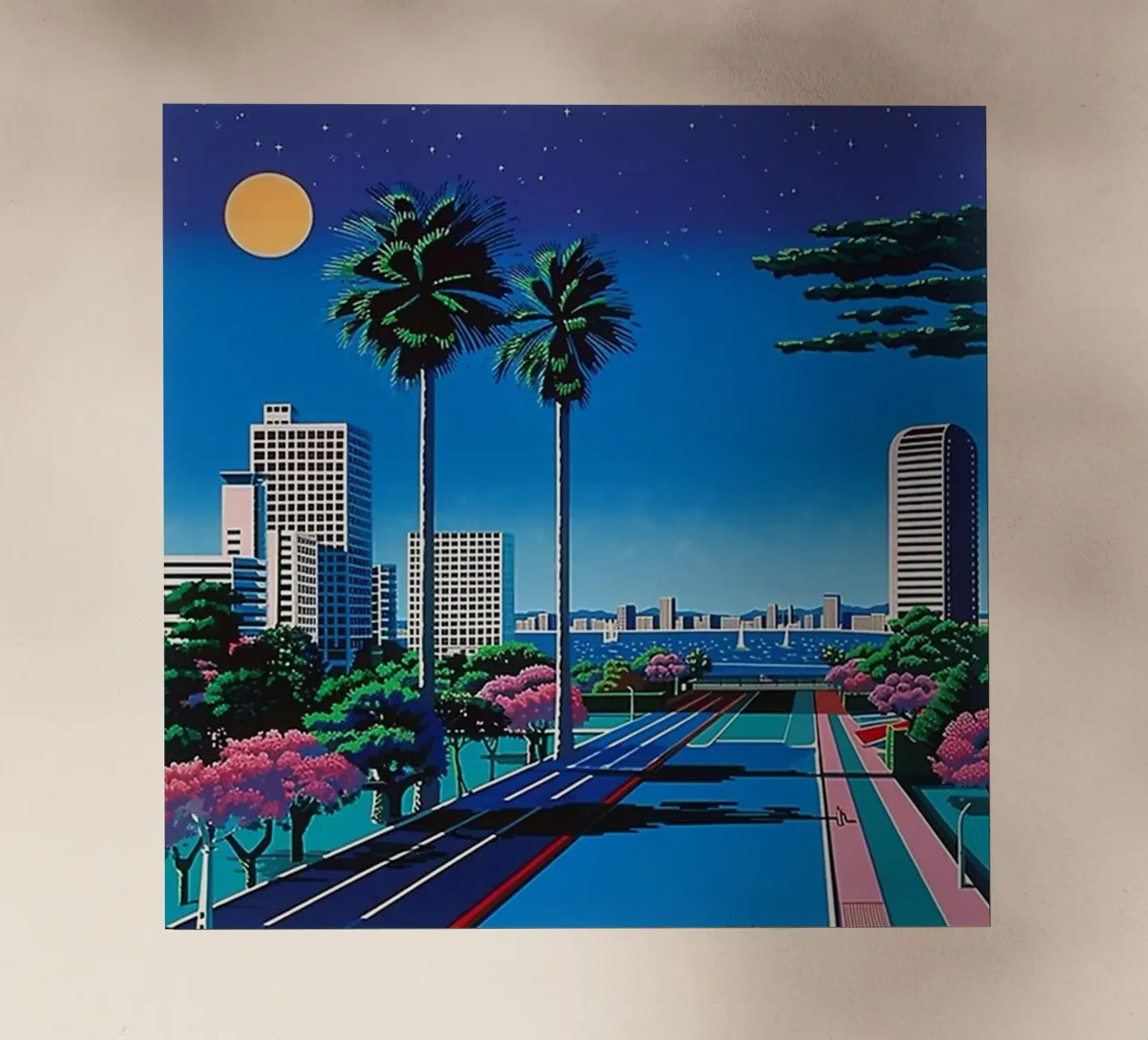 Città ed edifici - Hiroshi Nagai pellicola backlit da Perdana shop