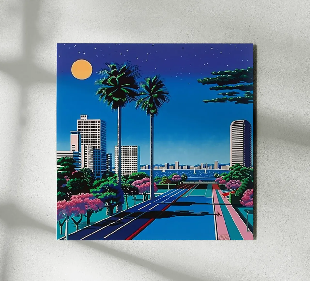 Città ed edifici - Hiroshi Nagai alluminio dibond da Perdana shop