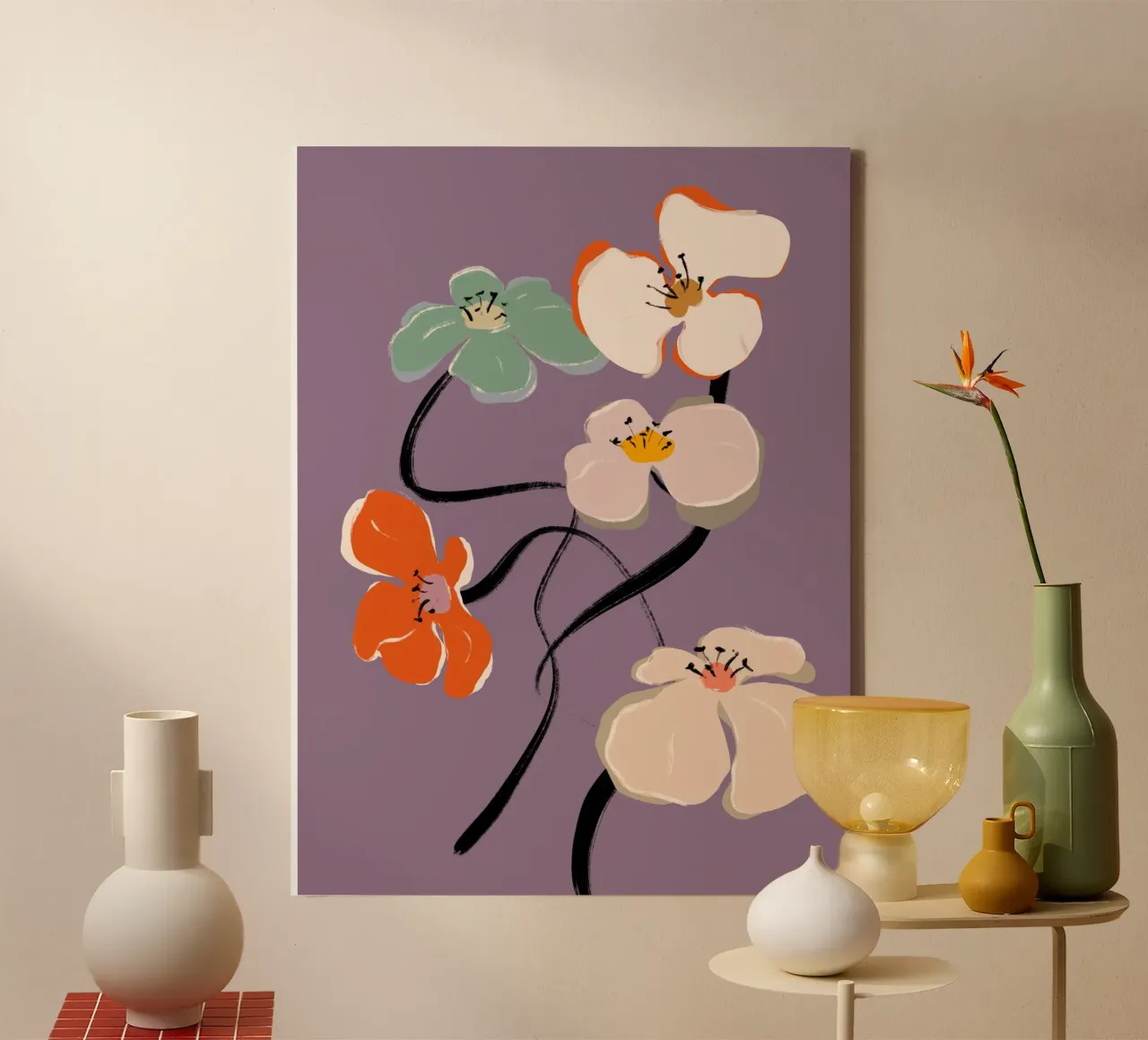Zen Flowers No 04 canvas by treechild
