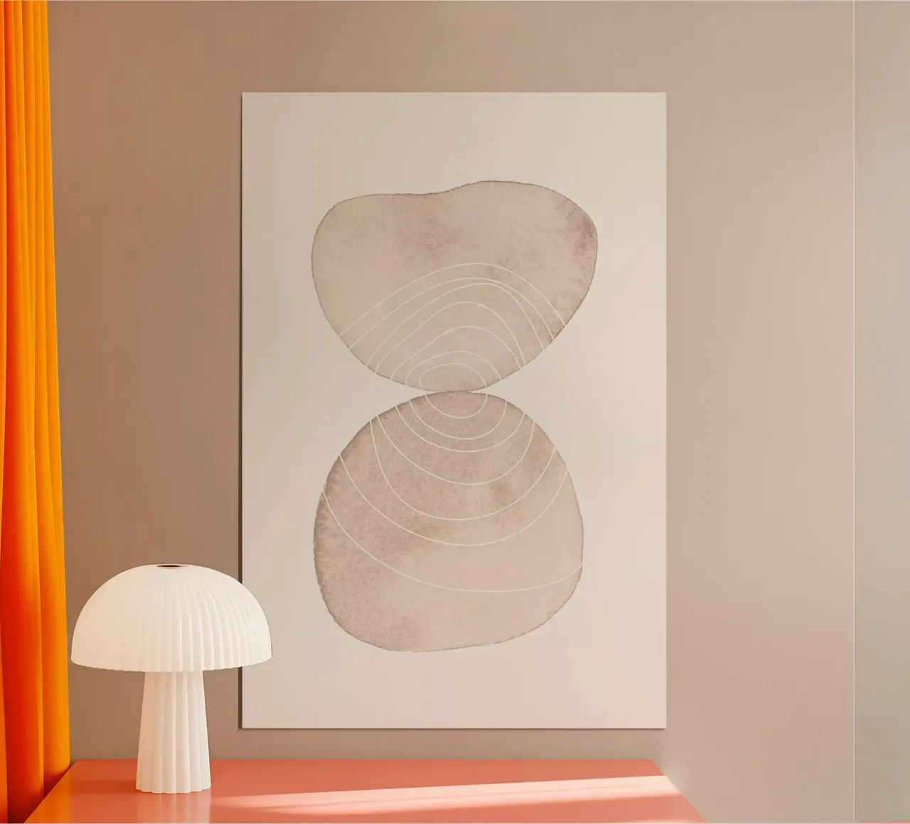 Graphic 20901 Togetherness 1 poster con telaio in alluminio da Monika Strigel