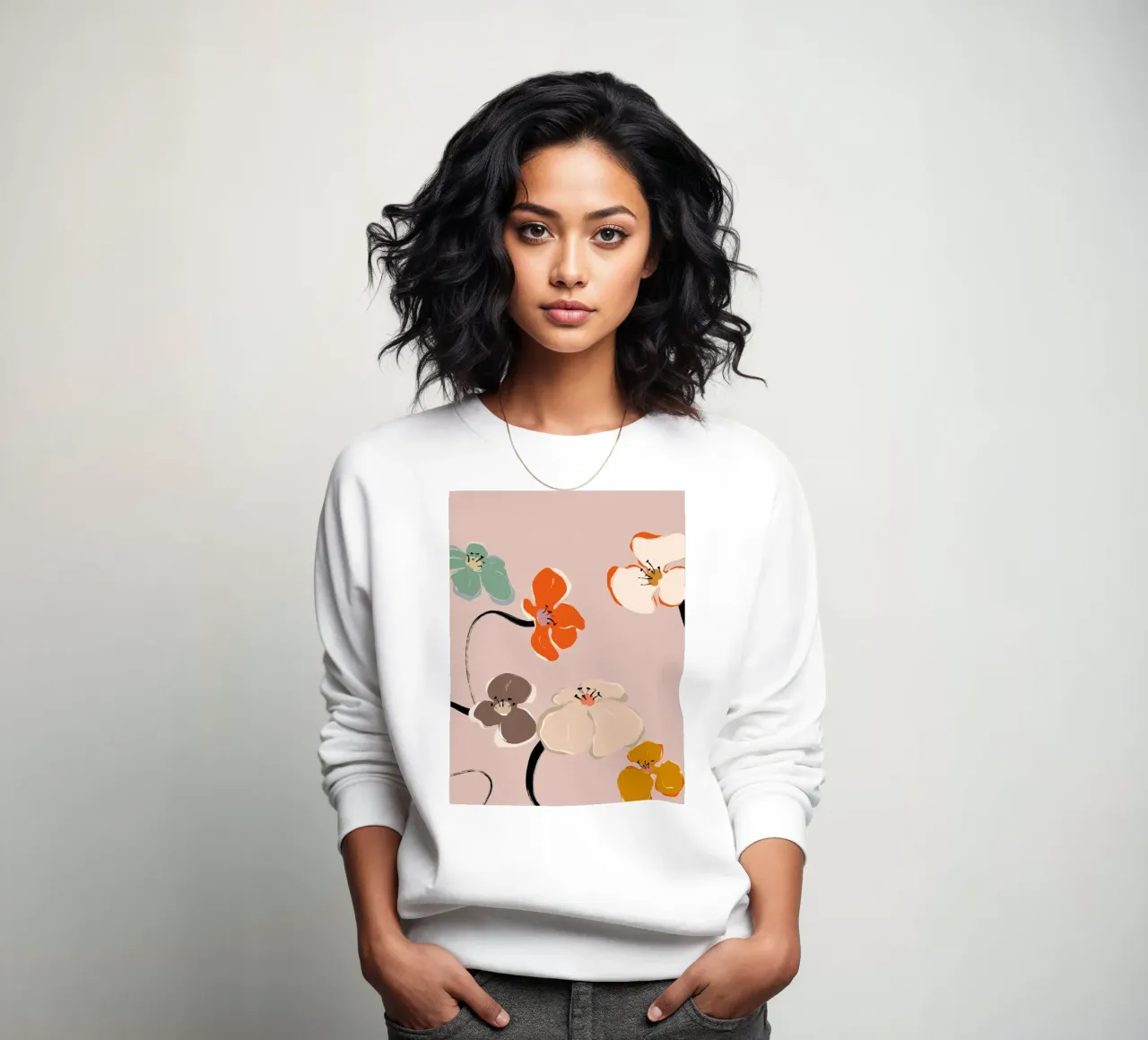 Zen Flowers No 05 felpa da treechild