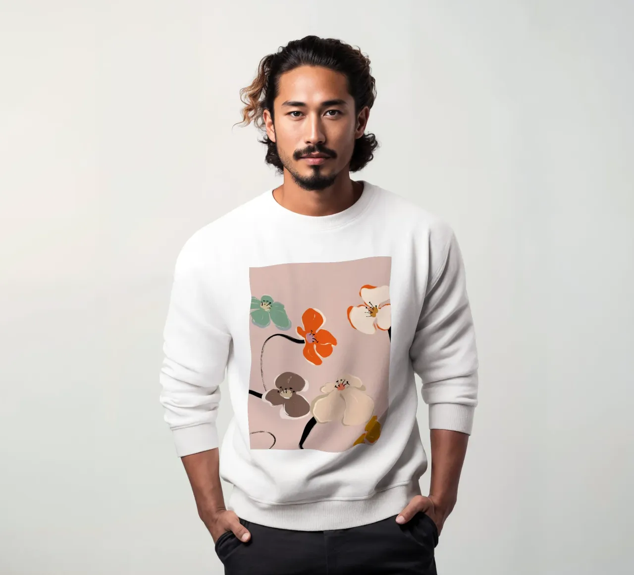 Zen Flowers No 05 felpa da treechild