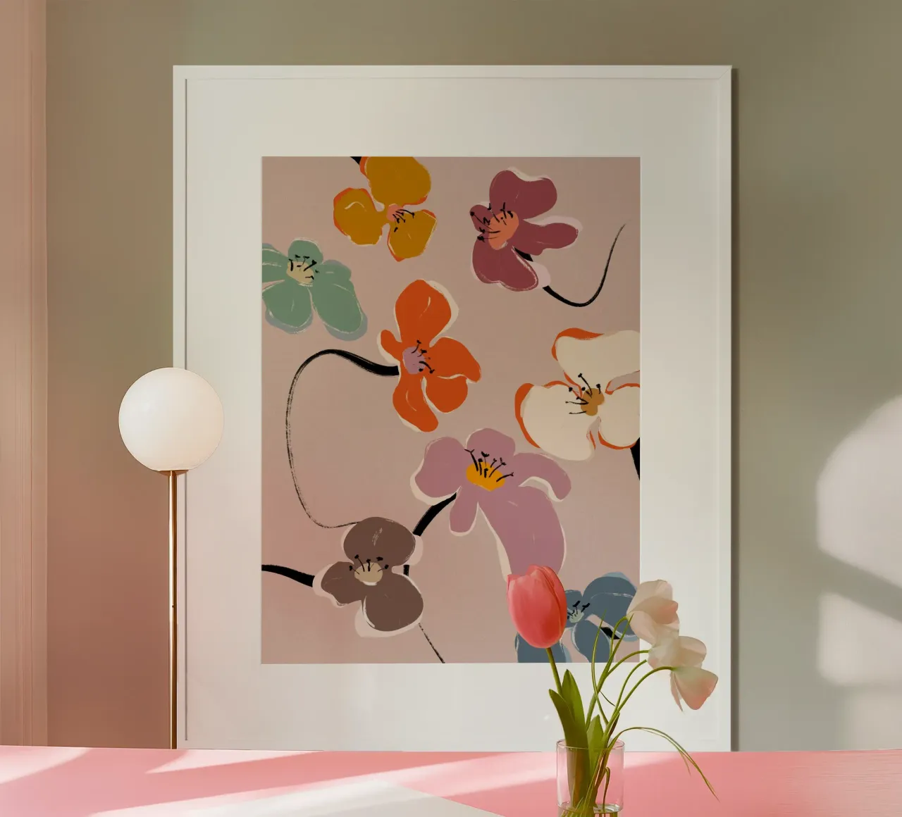 zen Flowers No 06 carta hahnemühle da treechild
