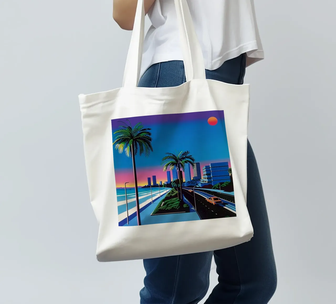 Auto di città in arrivo - nagai pride borsa in juta da Perdana shop