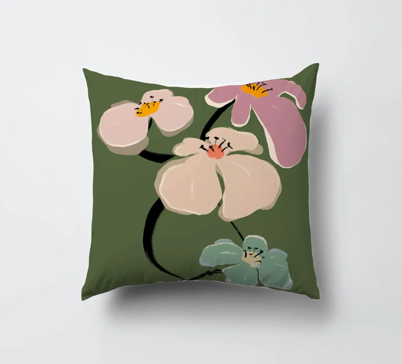 Zen Flowers No 10 cuscino da treechild