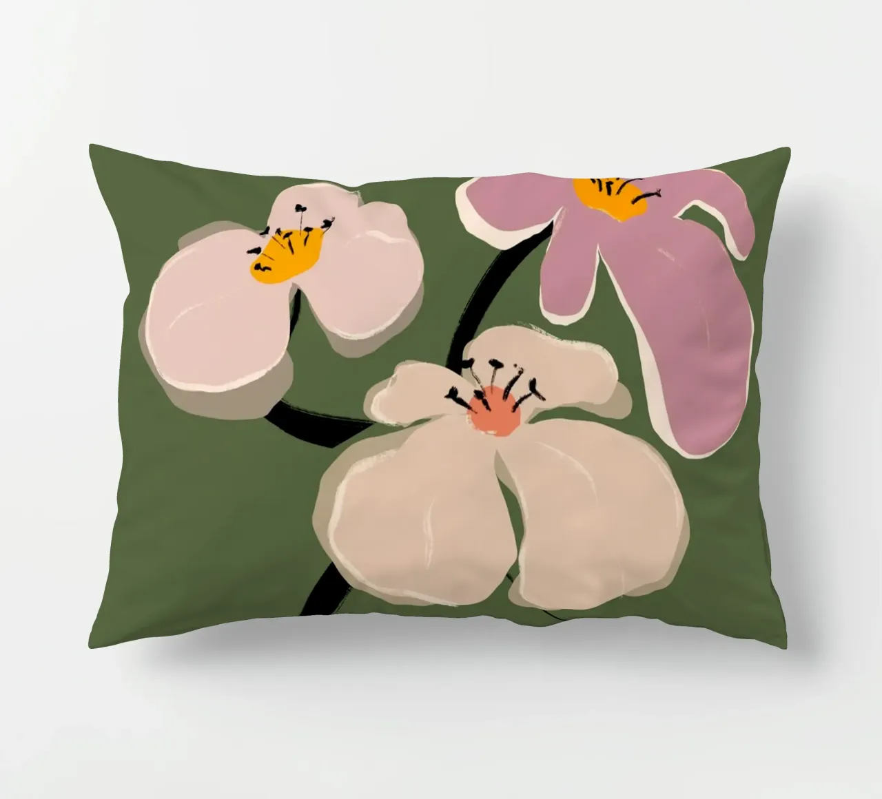 Zen Flowers No 10 cuscino da treechild