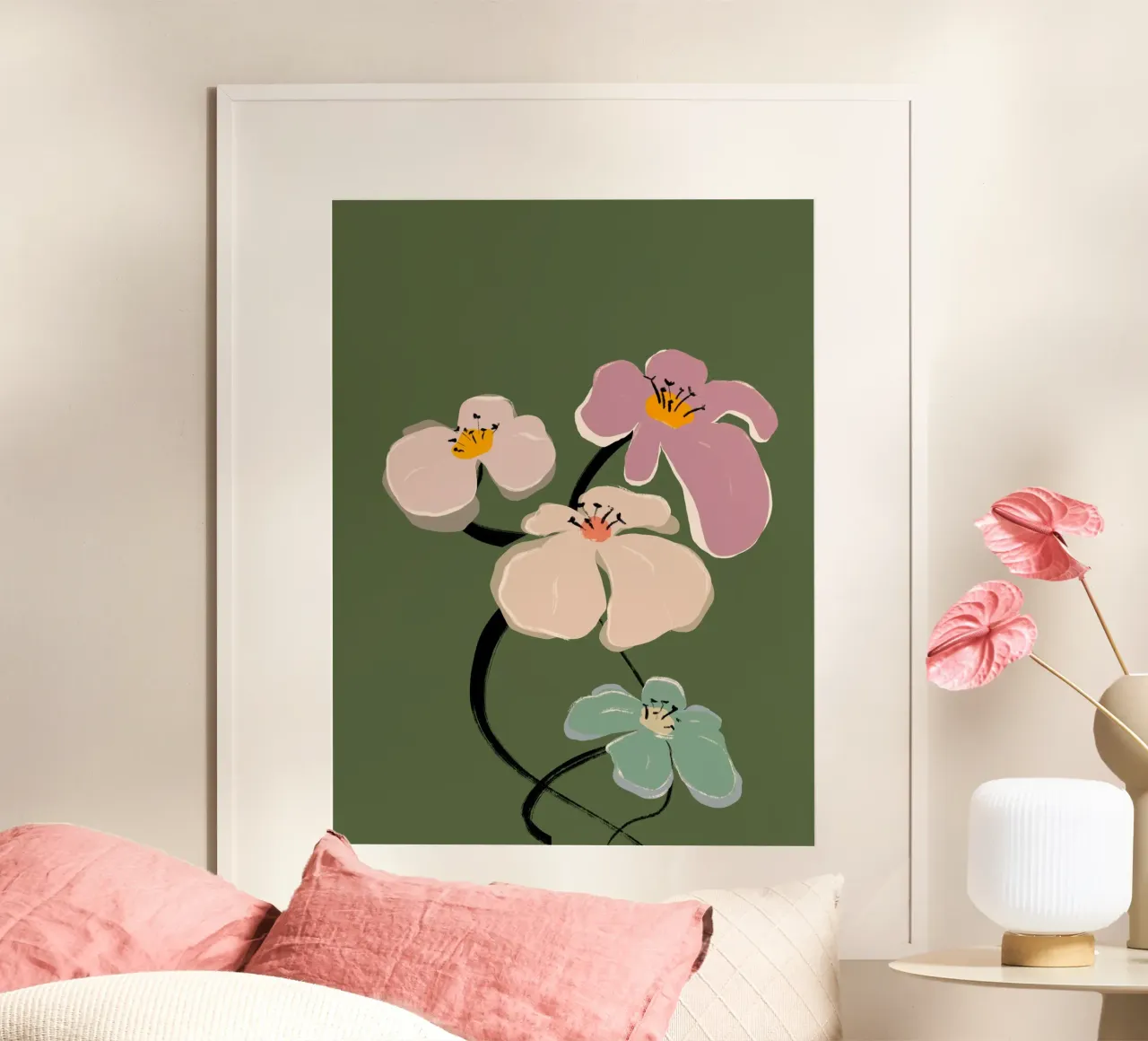 Zen Flowers No 10 carta hahnemühle da treechild
