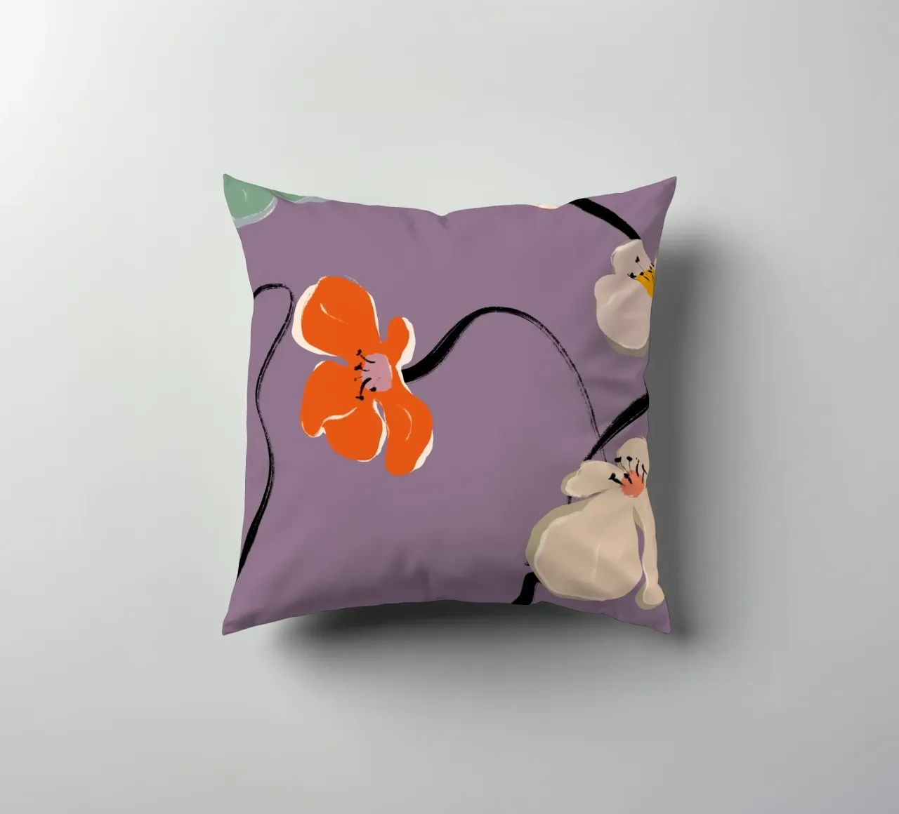 Zen Flowers No 11 cuscino da treechild