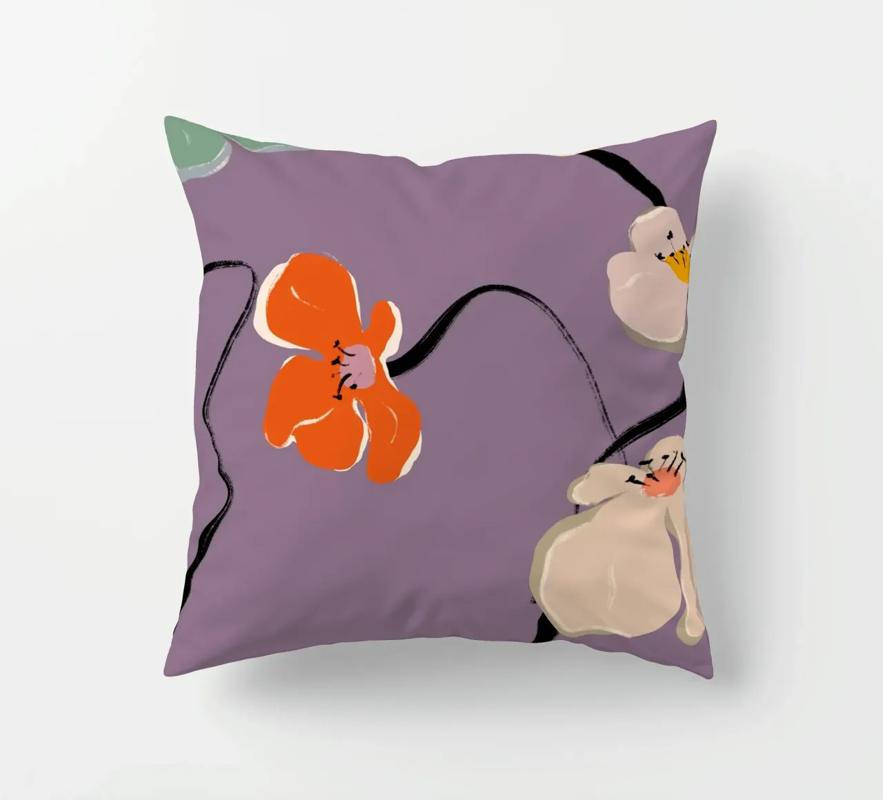 Zen Flowers No 11 cuscino da treechild