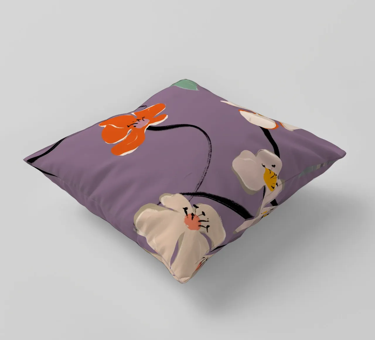 Zen Flowers No 11 cuscino da treechild