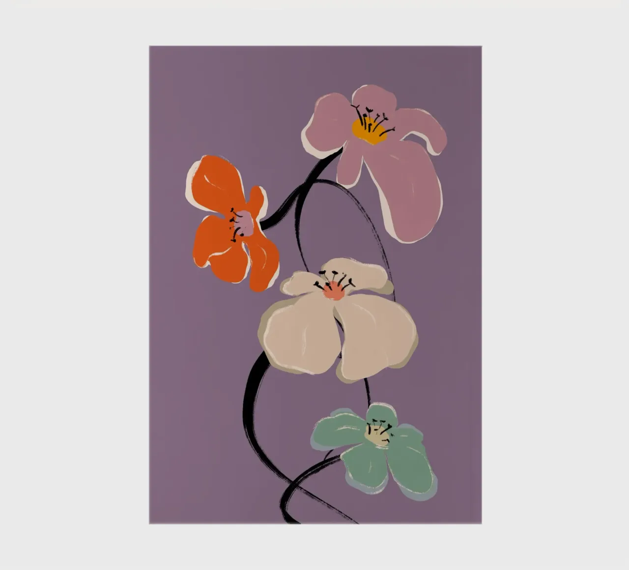 Zen Flowers No 14 notebook by treechild