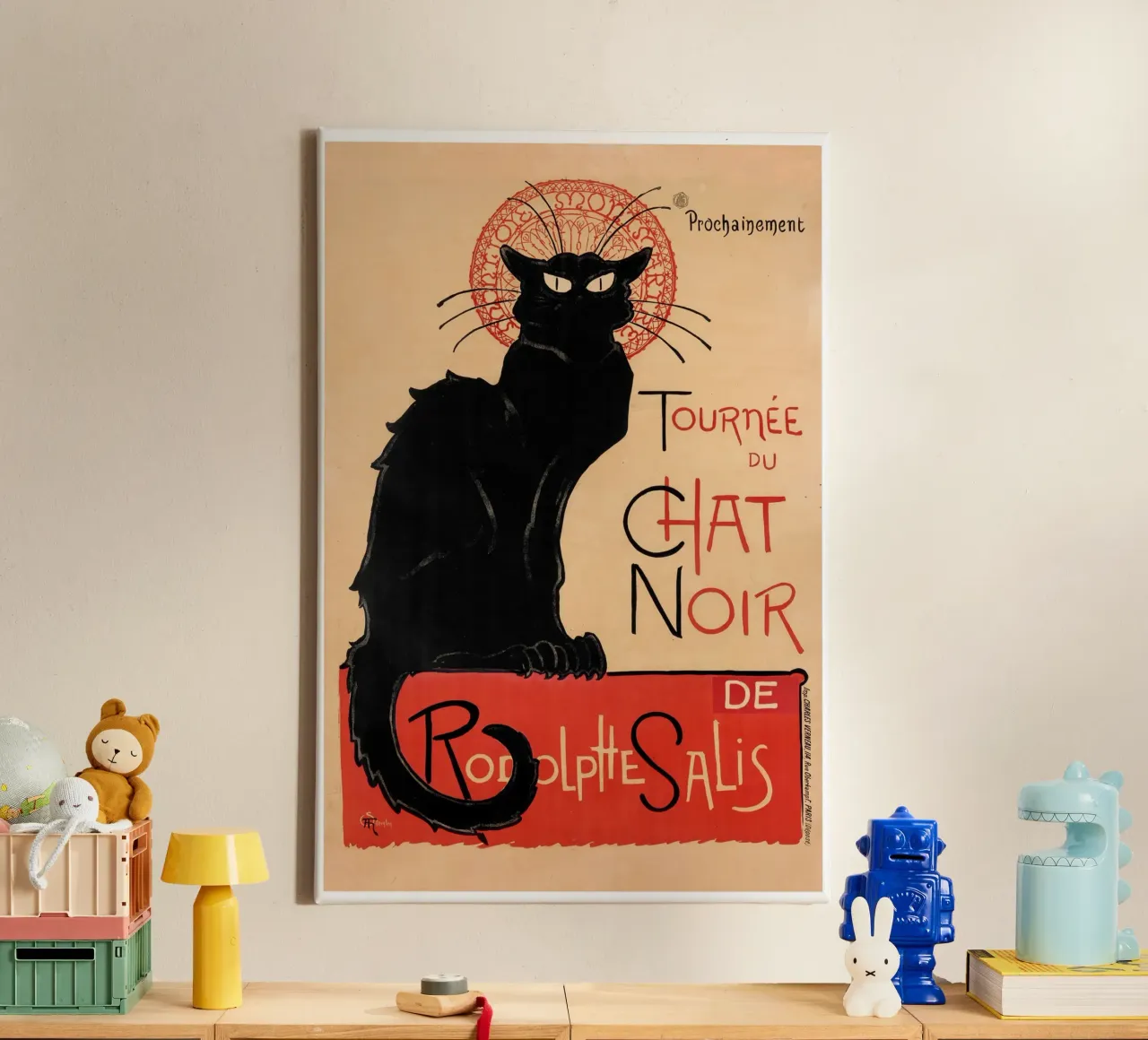 Steinlein - Tournee du Chat Noir tela con Cornice a cassetta da Old Masters