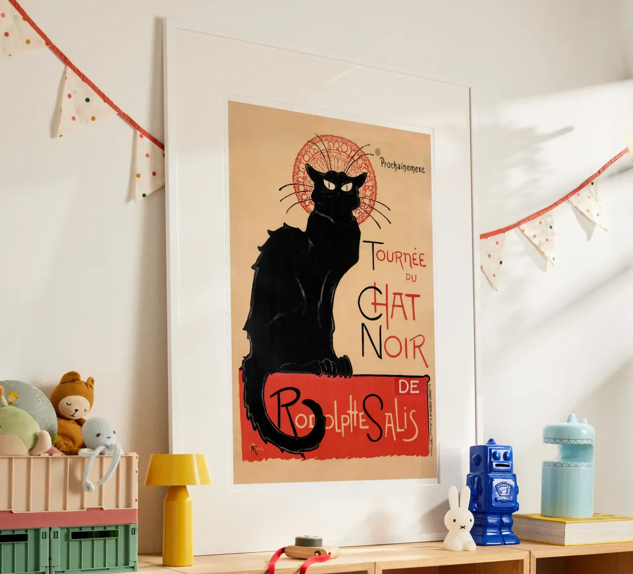Steinlein - Tournee du Chat Noir poster con telaio in legno da Old Masters