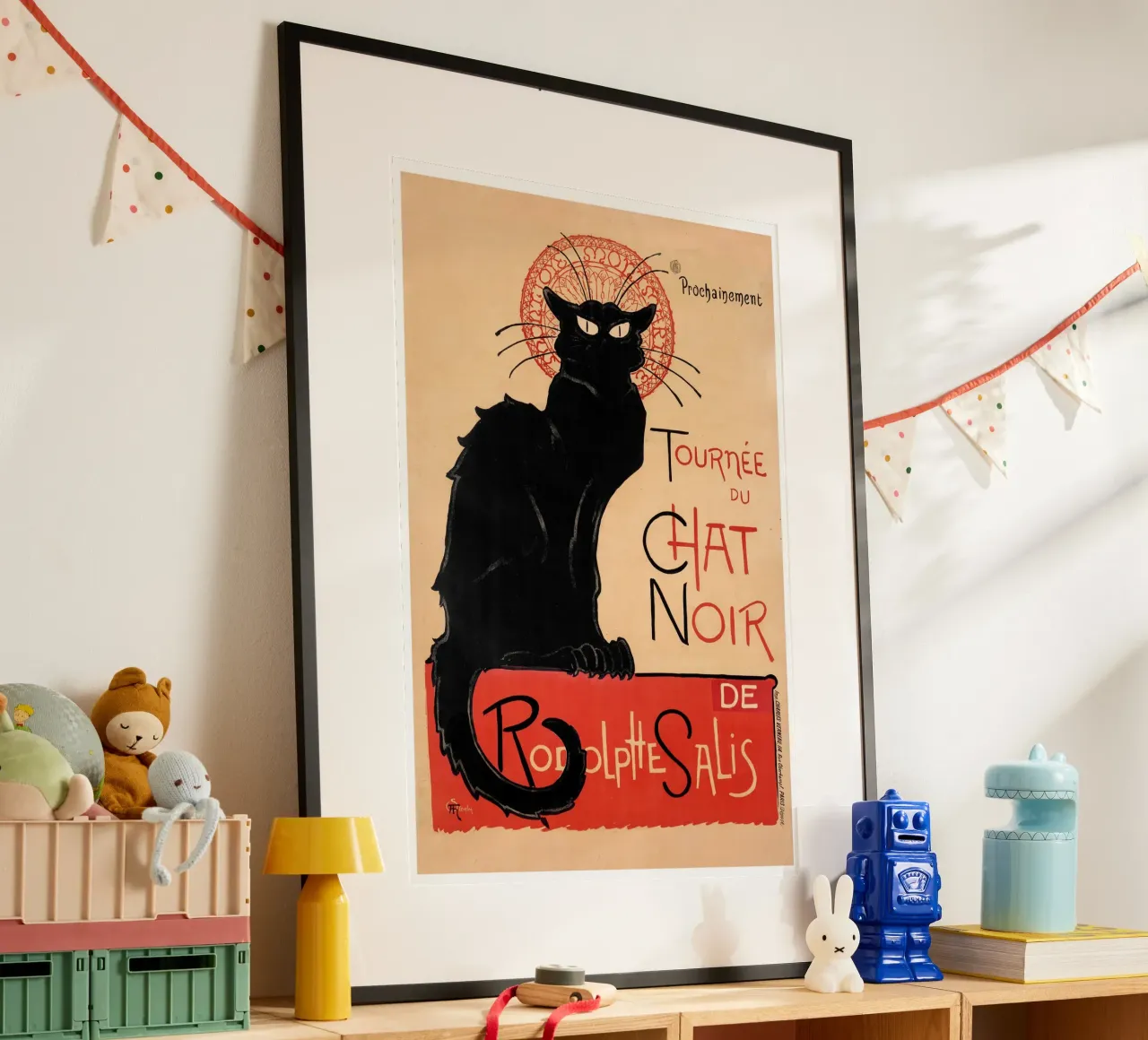 Steinlein - Tournee du Chat Noir poster con telaio in legno da Old Masters
