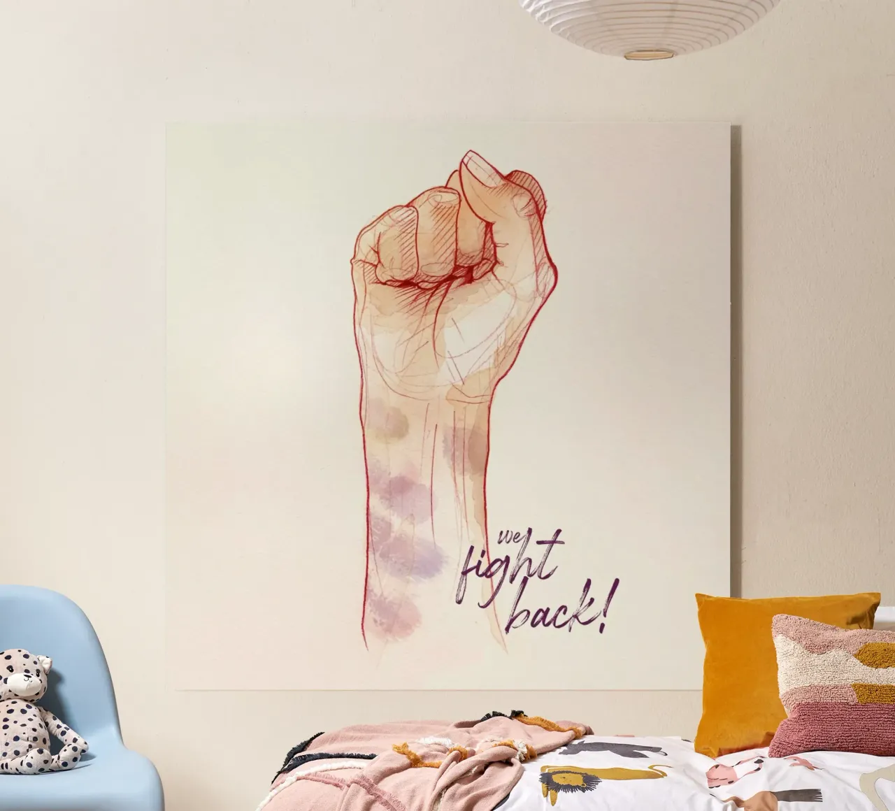 Fight Back acryl van Ina Stanimirova