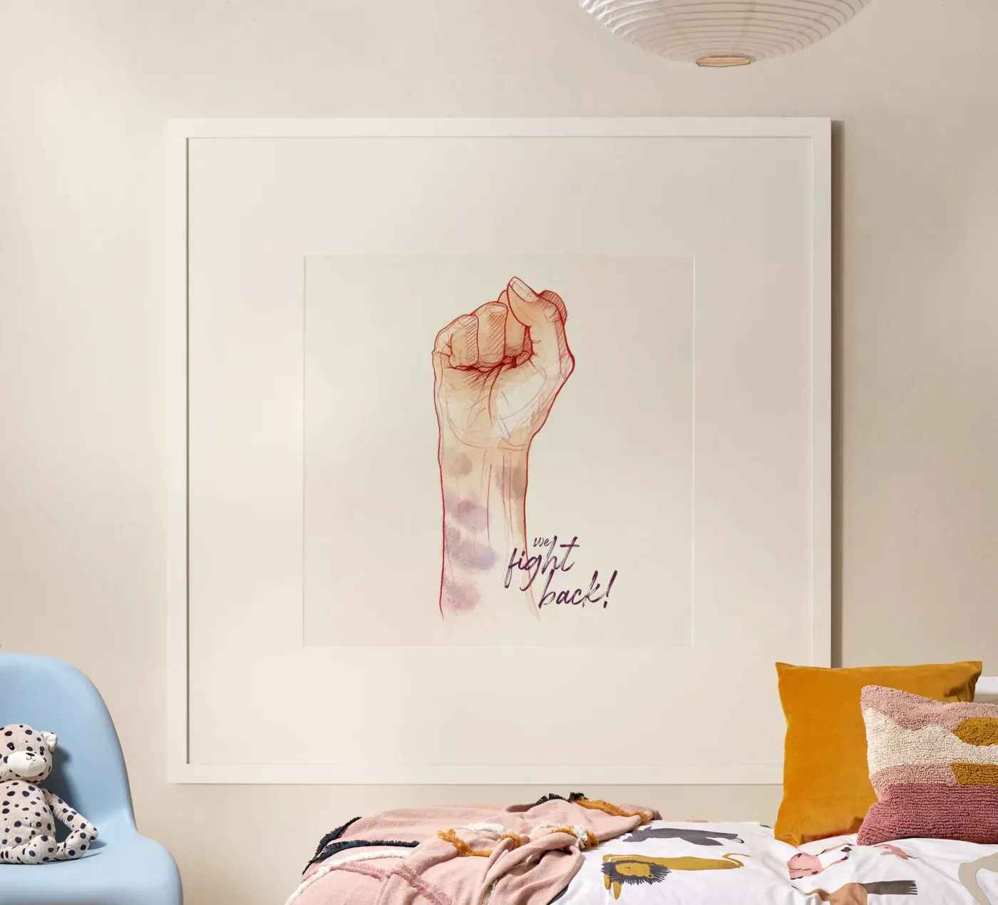 Fight Back poster van Ina Stanimirova