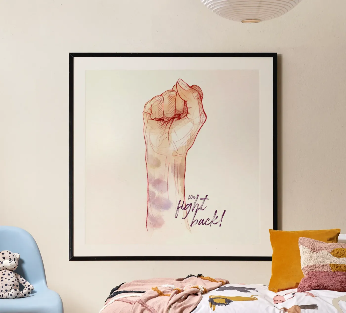 Fight Back poster van Ina Stanimirova