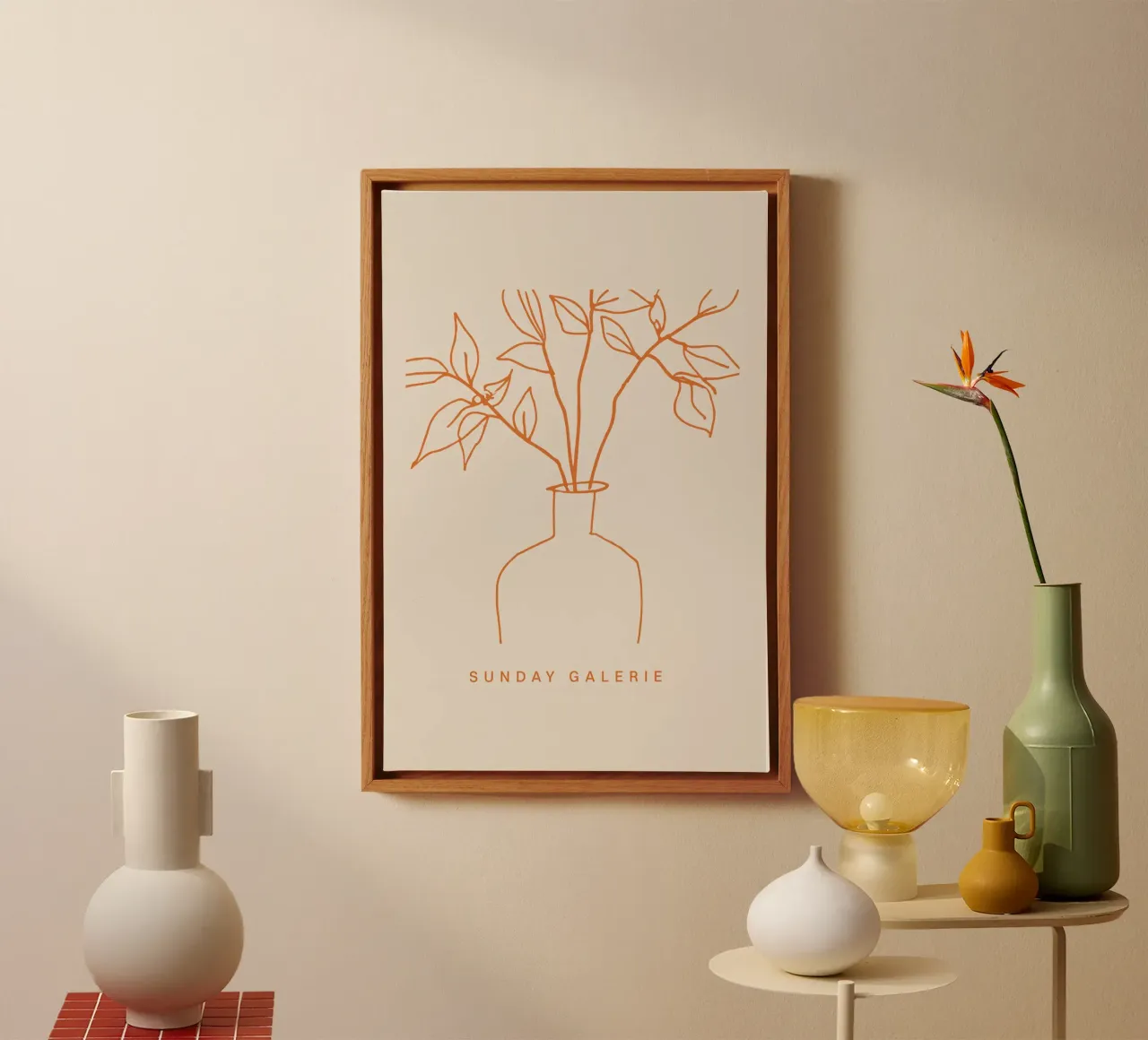 Sunday Galerie No 02 tela con Cornice a cassetta da treechild
