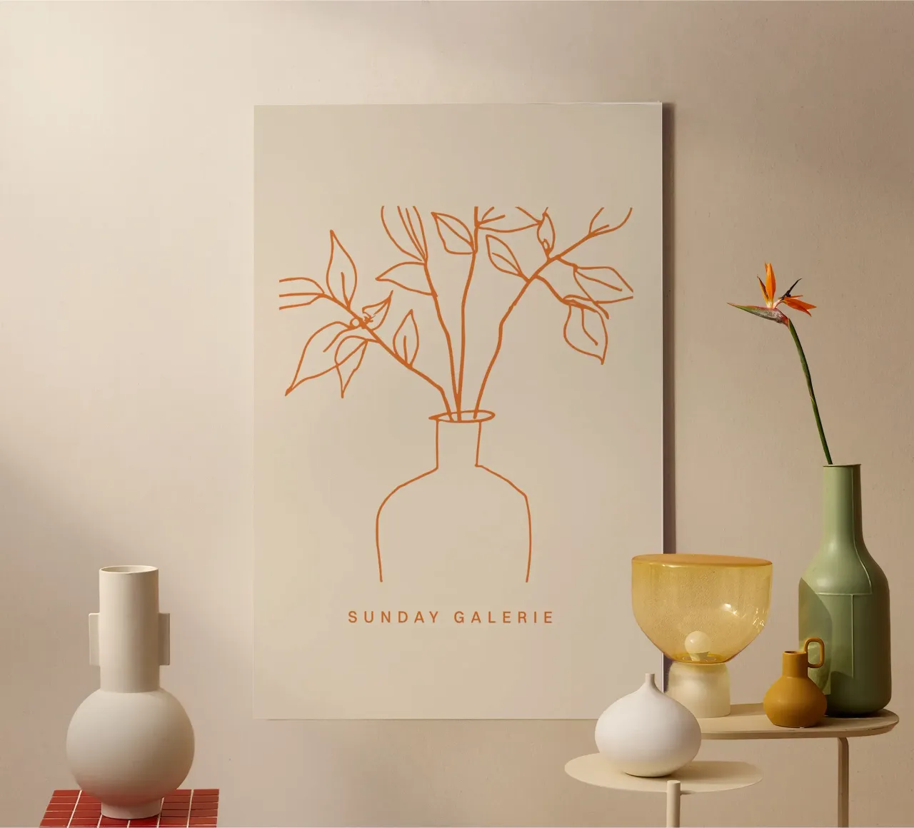 Sunday Galerie No 02 tela con Cornice a cassetta da treechild