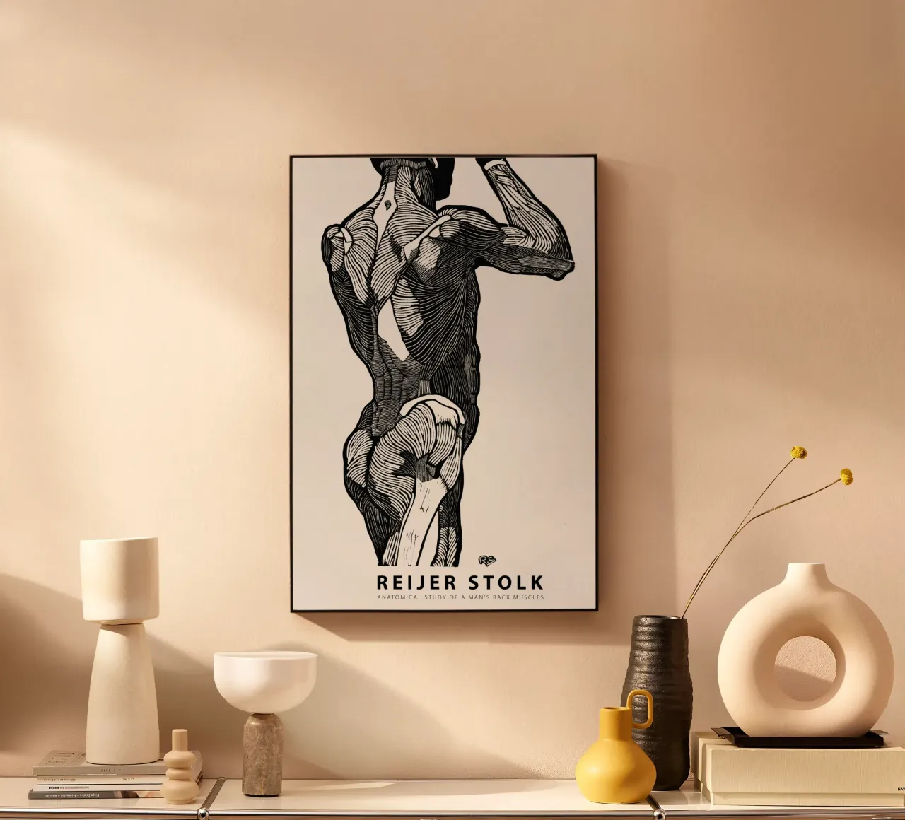 Reijer Stolk - Studio anatomico di un uomo 02 alluminio dibond da Old Masters