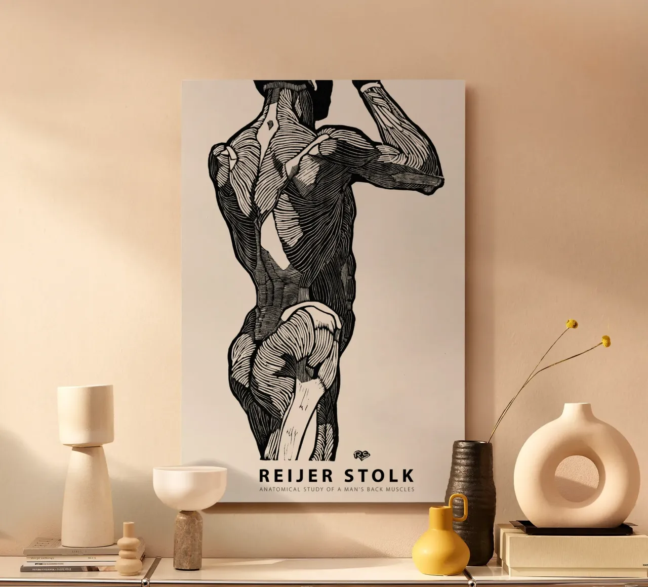 Reijer Stolk - Studio anatomico di un uomo 02 alluminio dibond da Old Masters