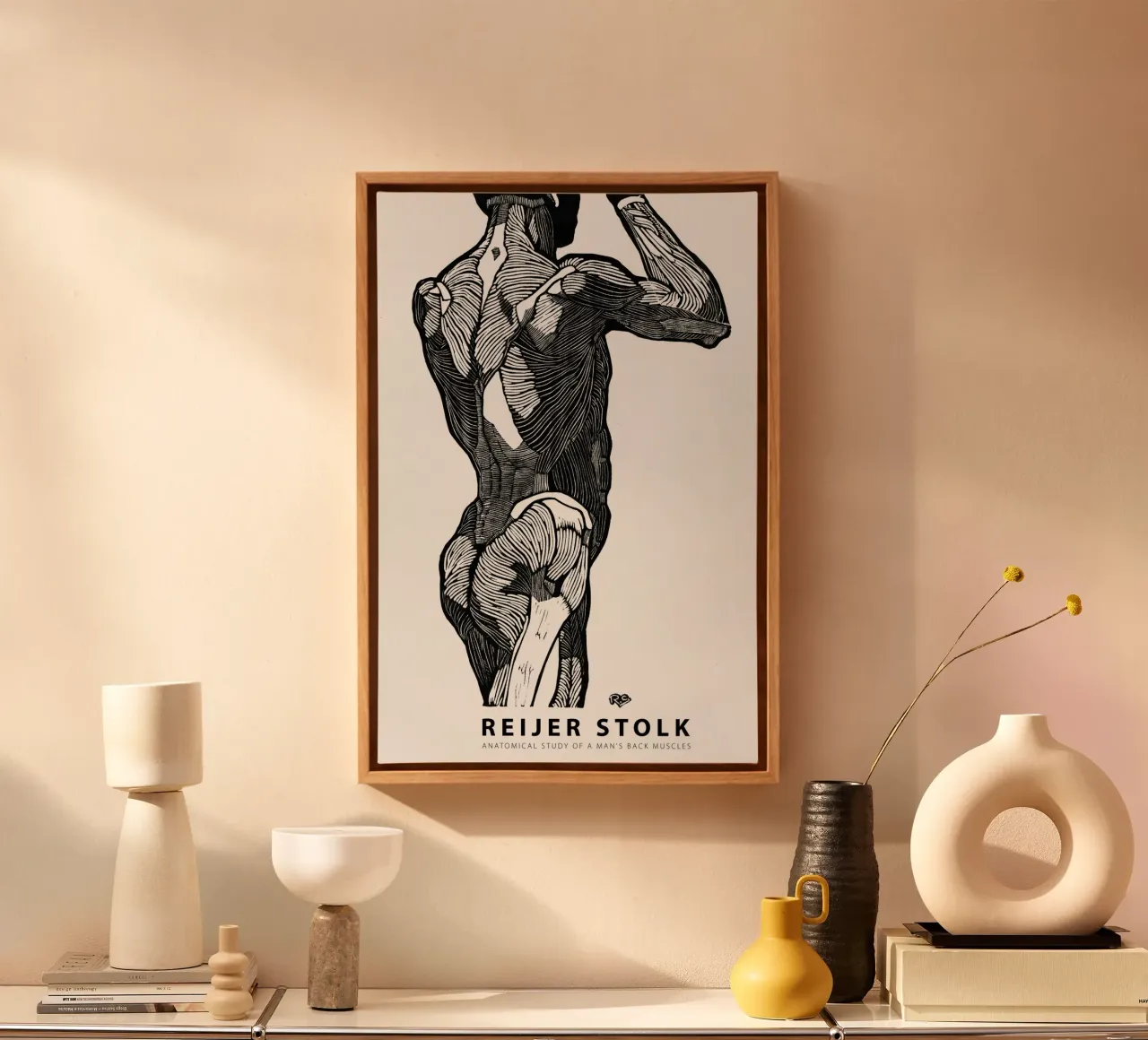 Reijer Stolk - Studio anatomico di un uomo 02 tela da Old Masters