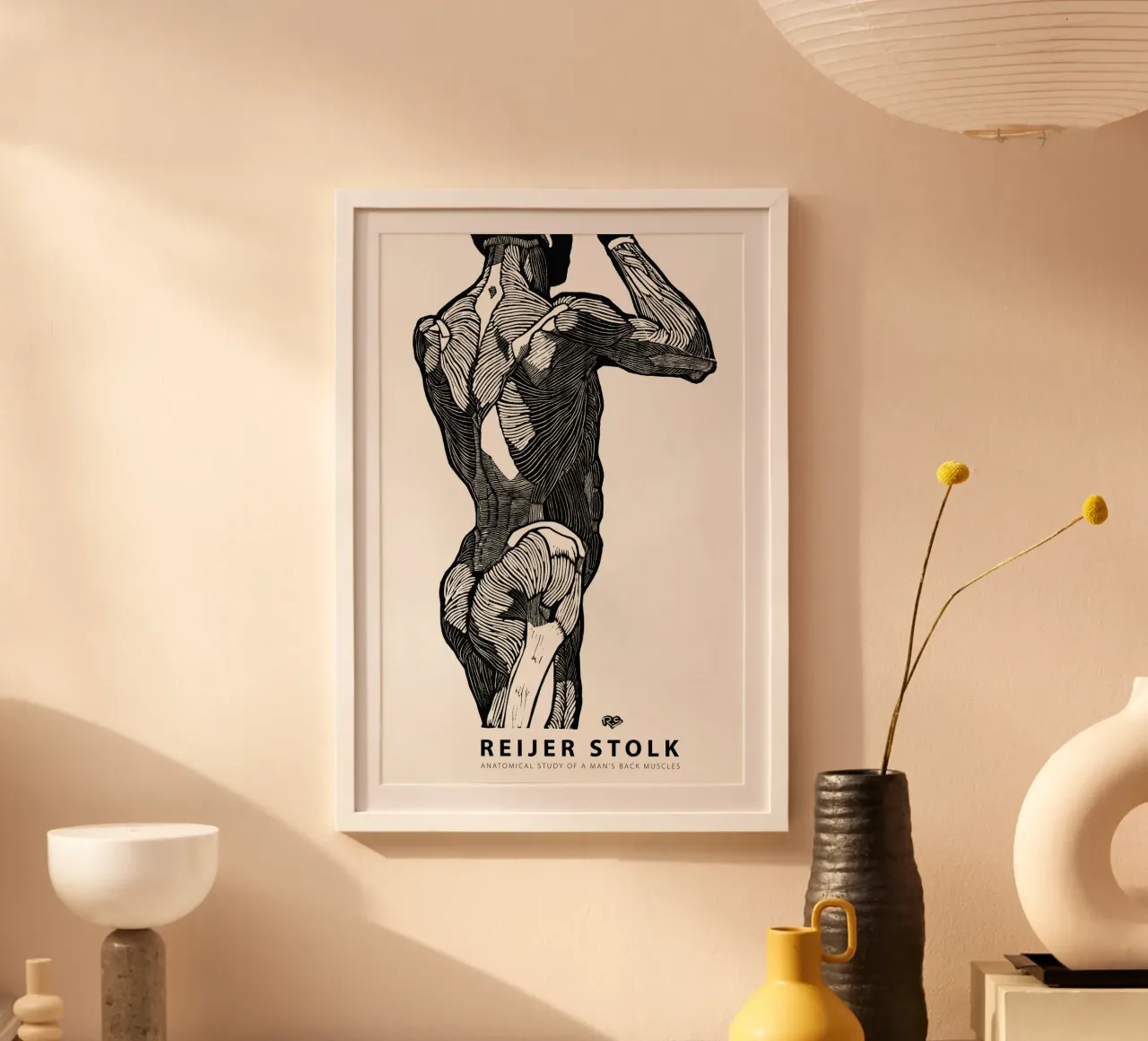 Reijer Stolk - Studio anatomico di un uomo 02 poster da Old Masters