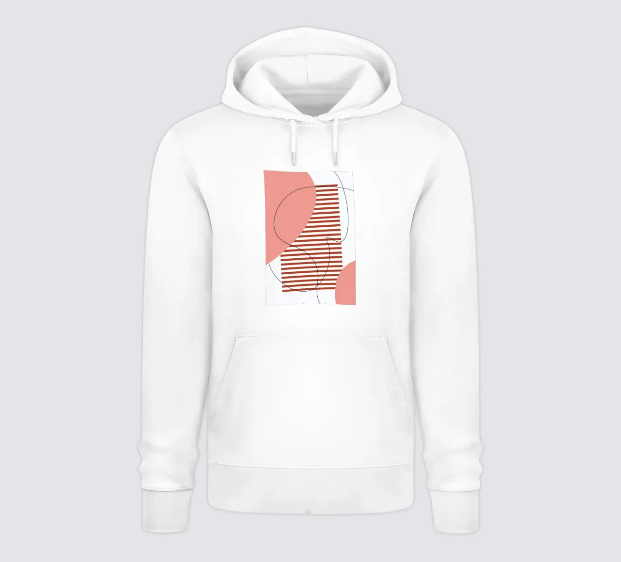 Graphic Shapes I felpa con cappuccio da Linda Gobeta