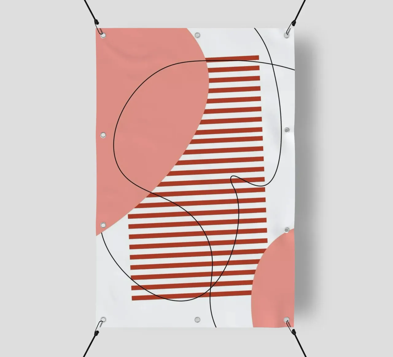Graphic Shapes I telo in pvc da Linda Gobeta