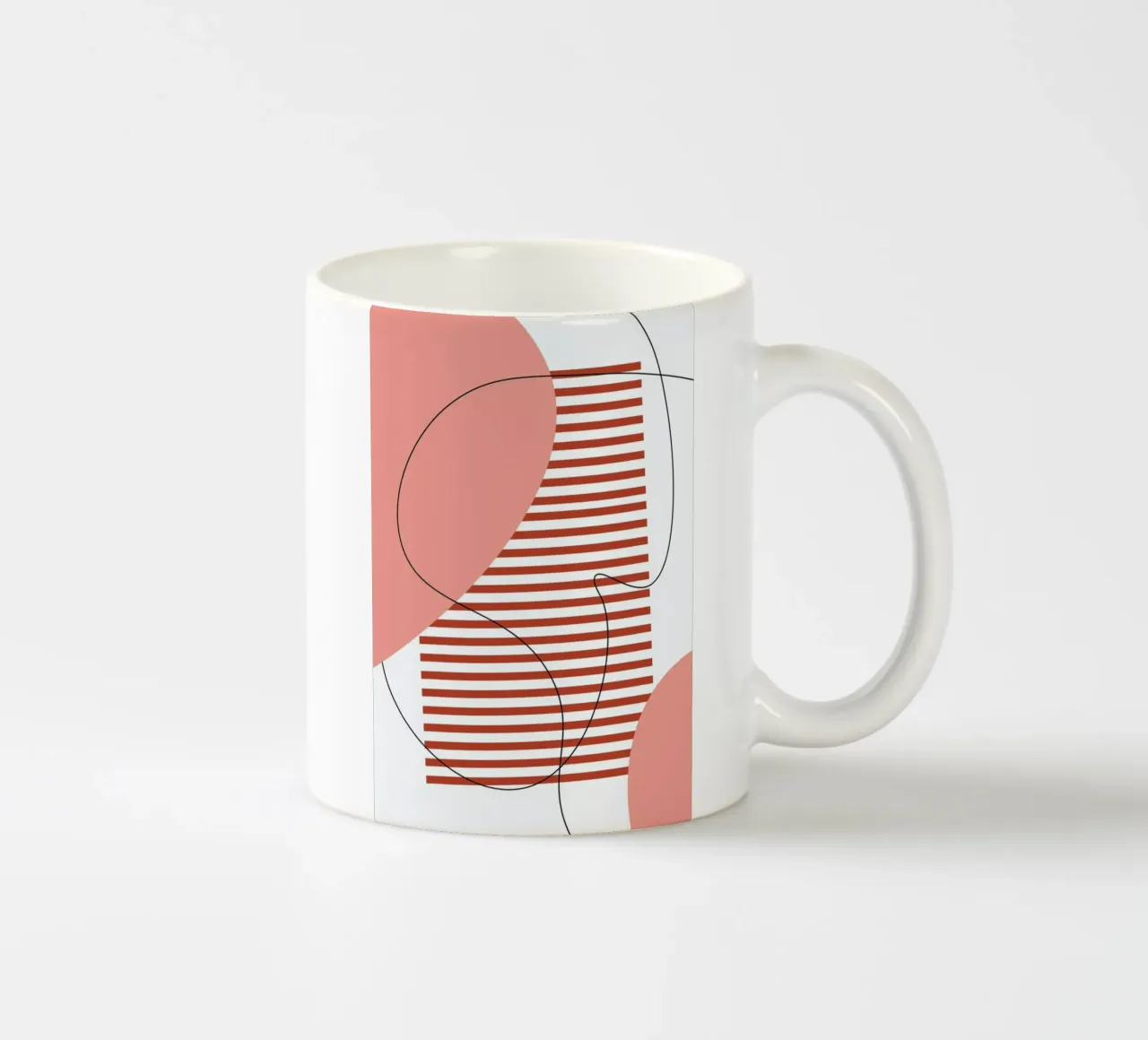 Graphic Shapes I tazza in ceramica da Linda Gobeta