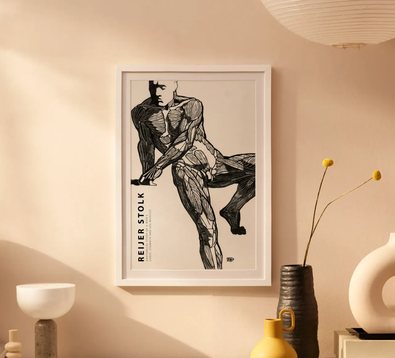 Reijer Stolk - Studio anatomico di un uomo 03 poster da Old Masters