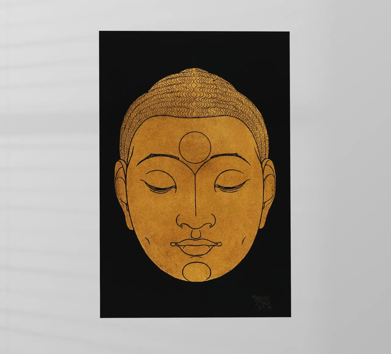 Reijer Stolk - Testa di Buddha pellicola backlit da Old Masters
