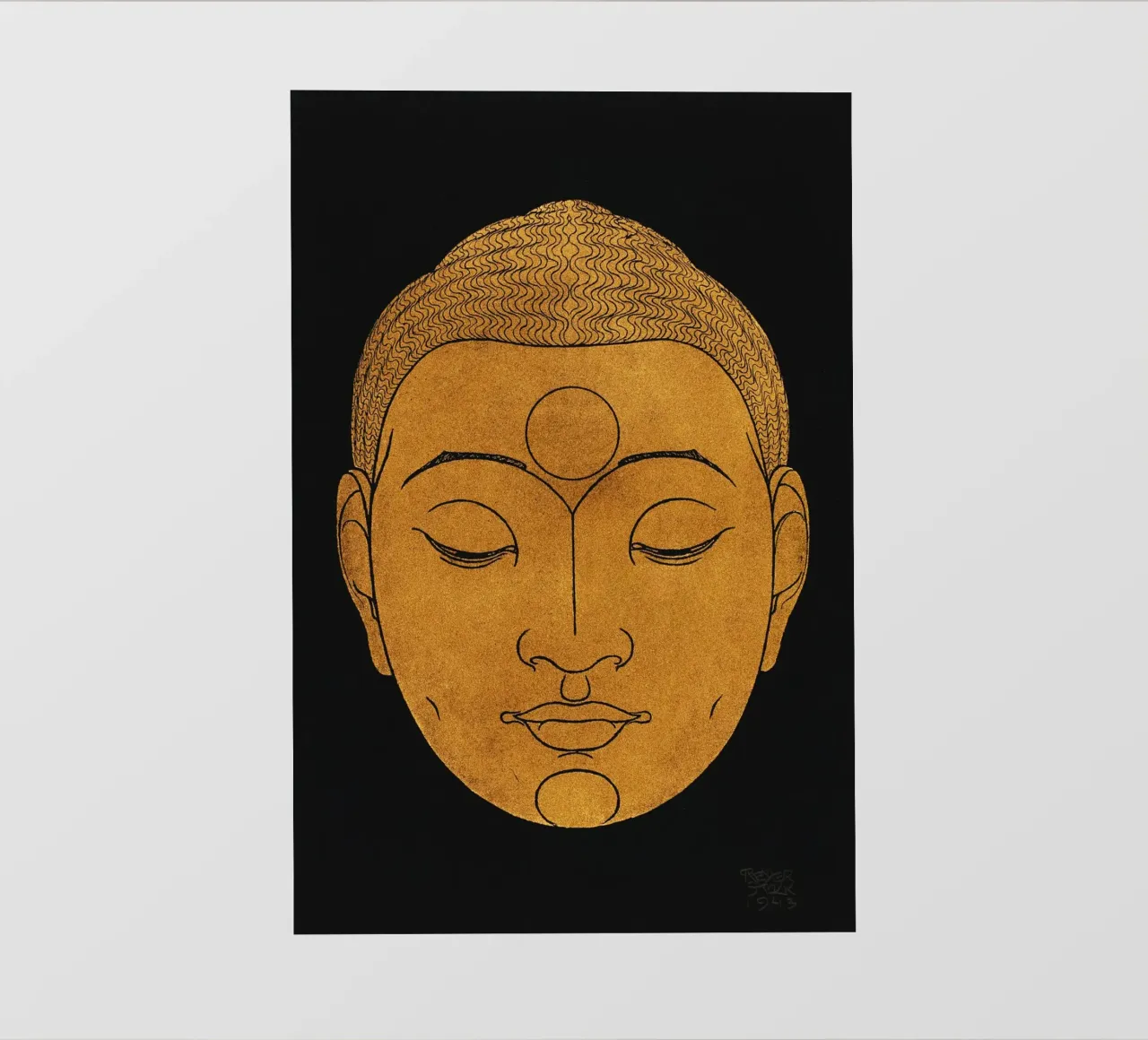 Reijer Stolk - Testa di Buddha pellicola backlit da Old Masters