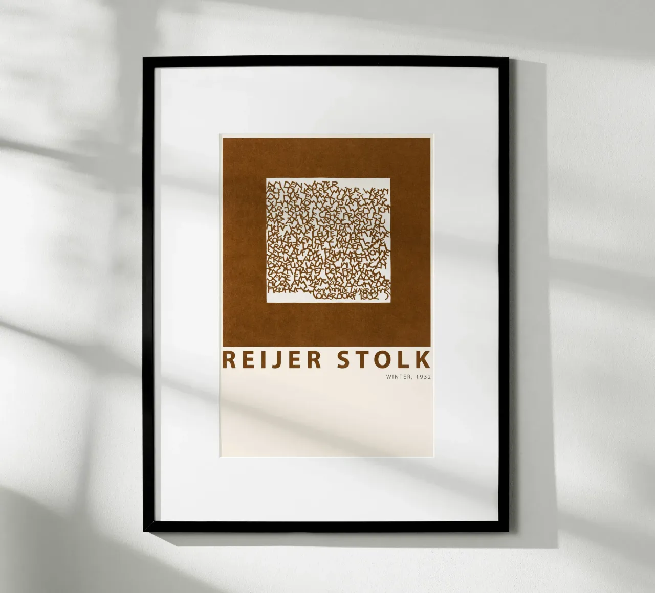 Reijer Stolk - Inverno poster con telaio in legno da Old Masters