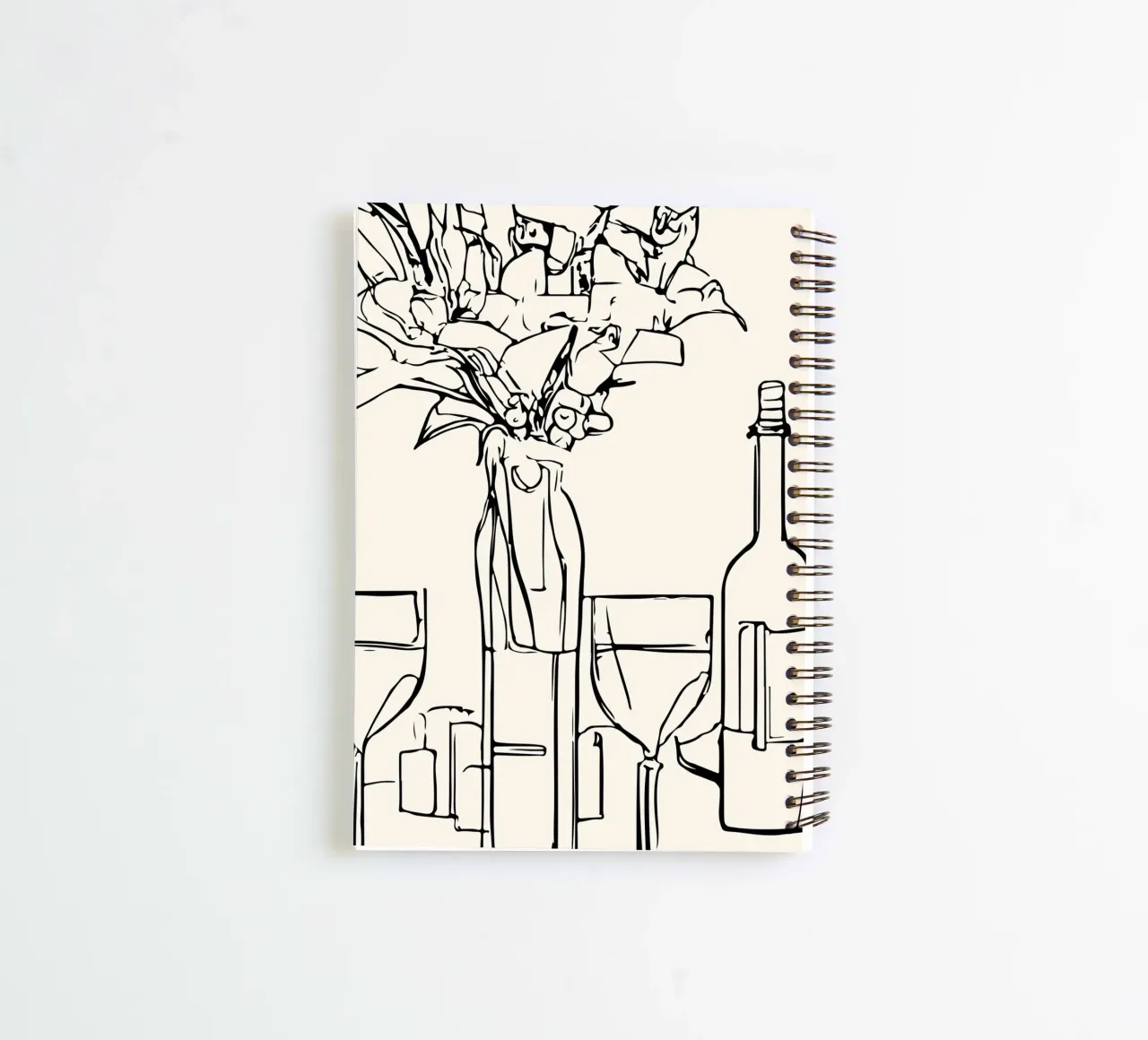 Table Still Life No 03 spiral notebook by treechild