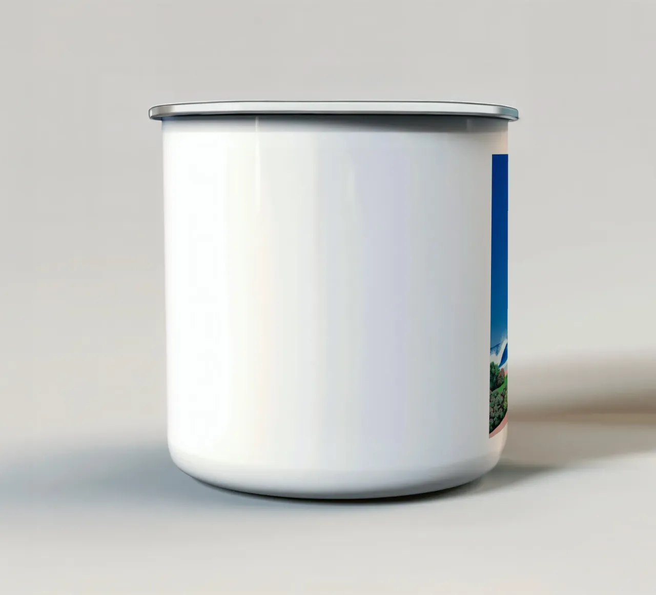 Auto blu Hiroshi tazza in smalto da Perdana shop
