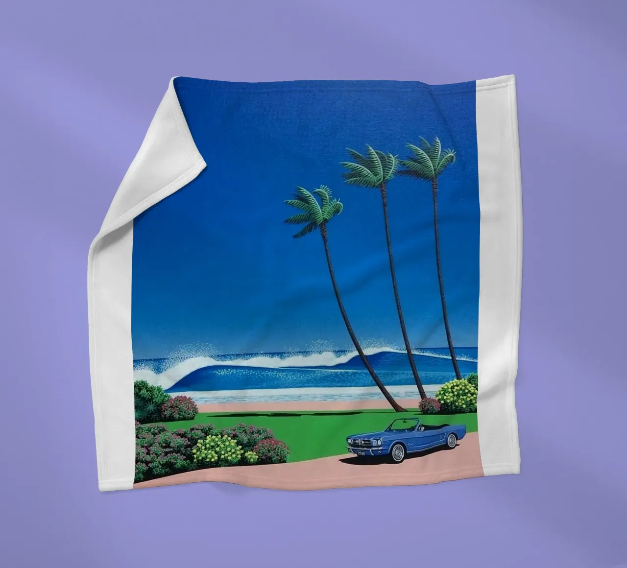 Auto blu Hiroshi coperta in pile da Perdana shop