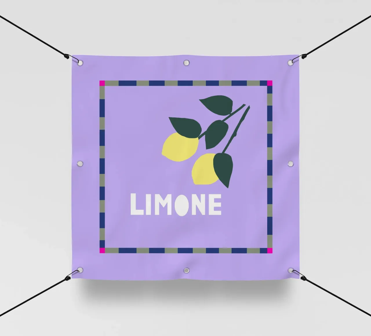 Limone telo in pvc da Iris Knabenschuh Design