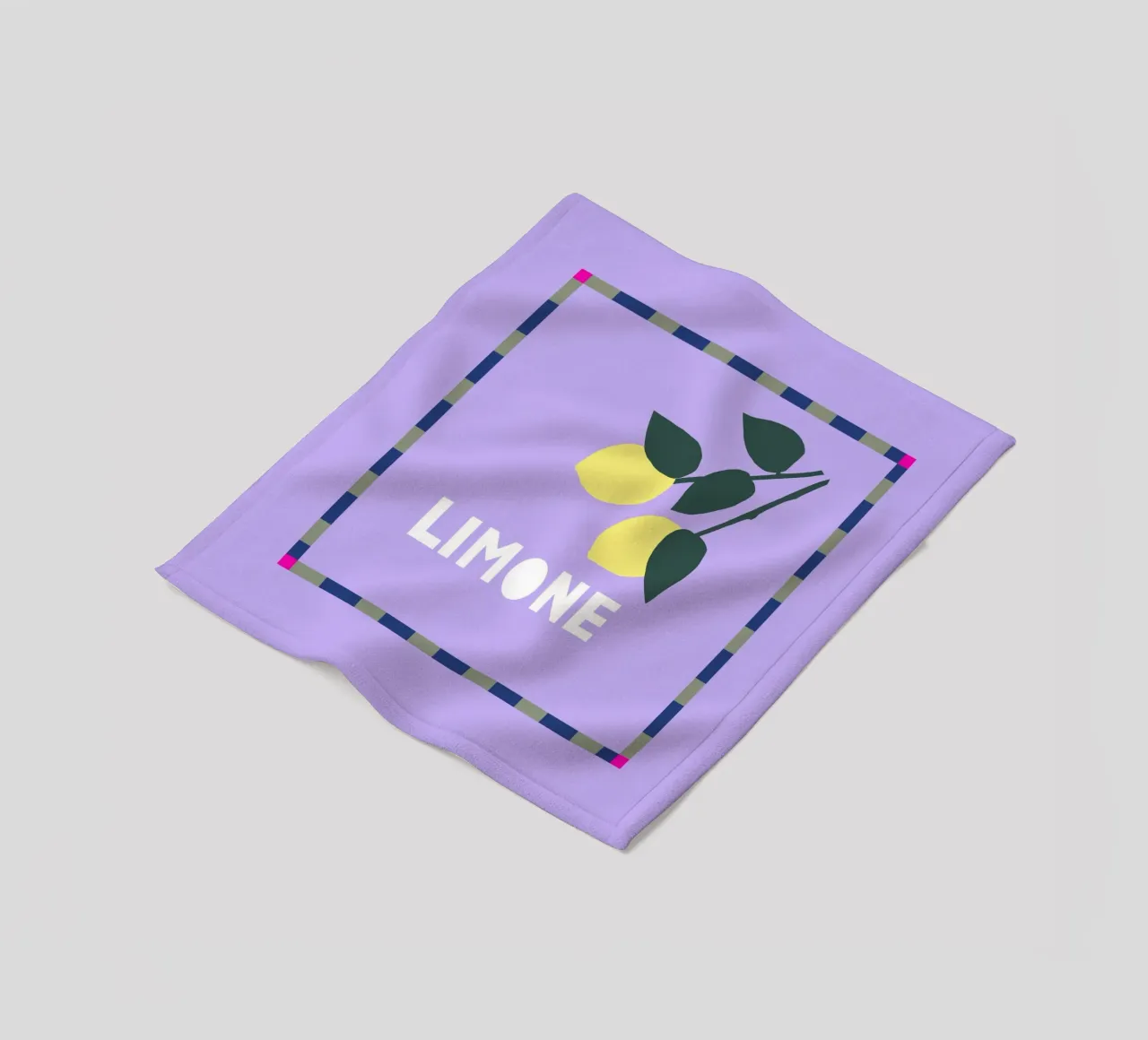 Limone Fleecedecke von Iris Knabenschuh Design