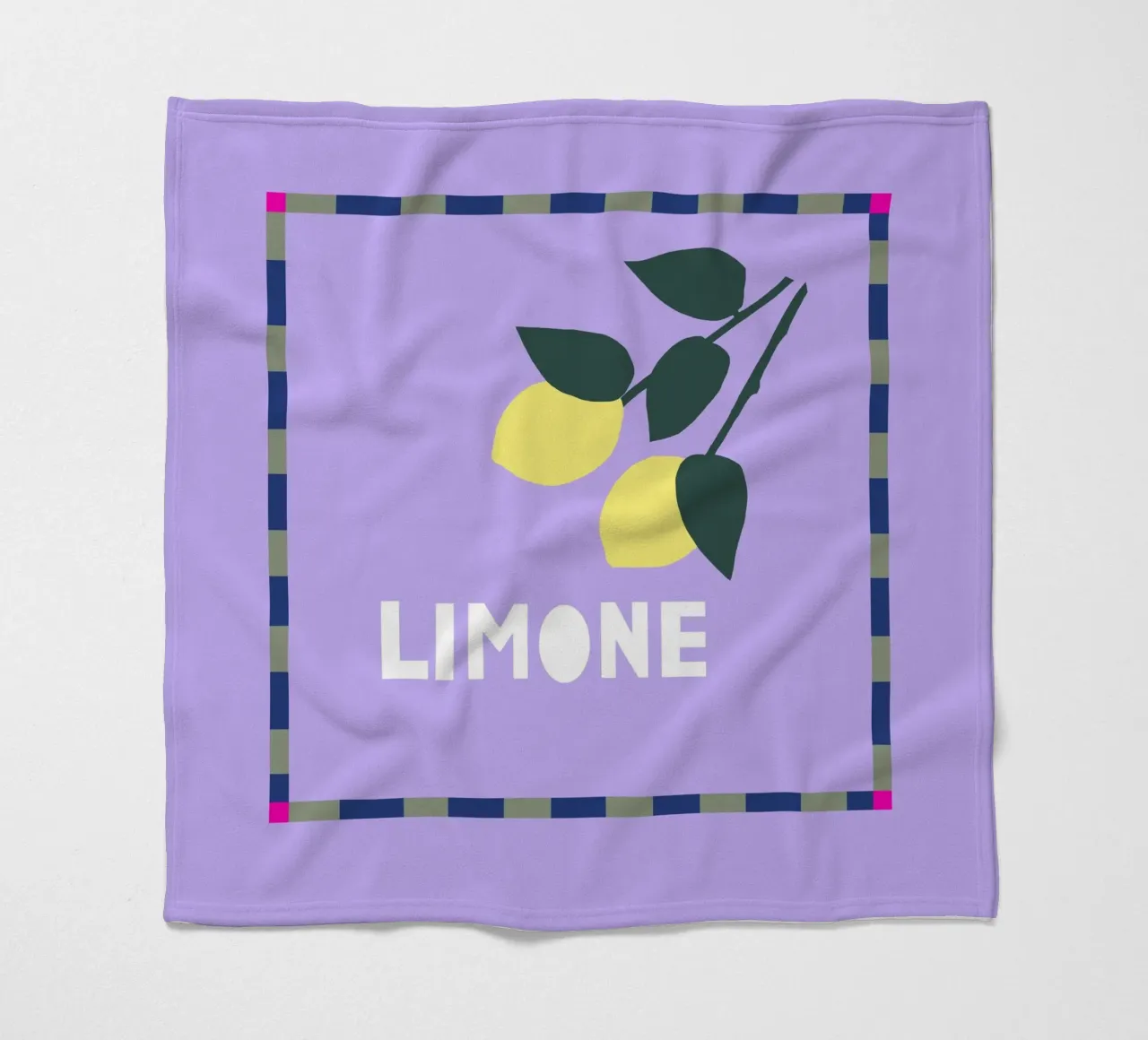 Limone Fleecedecke von Iris Knabenschuh Design