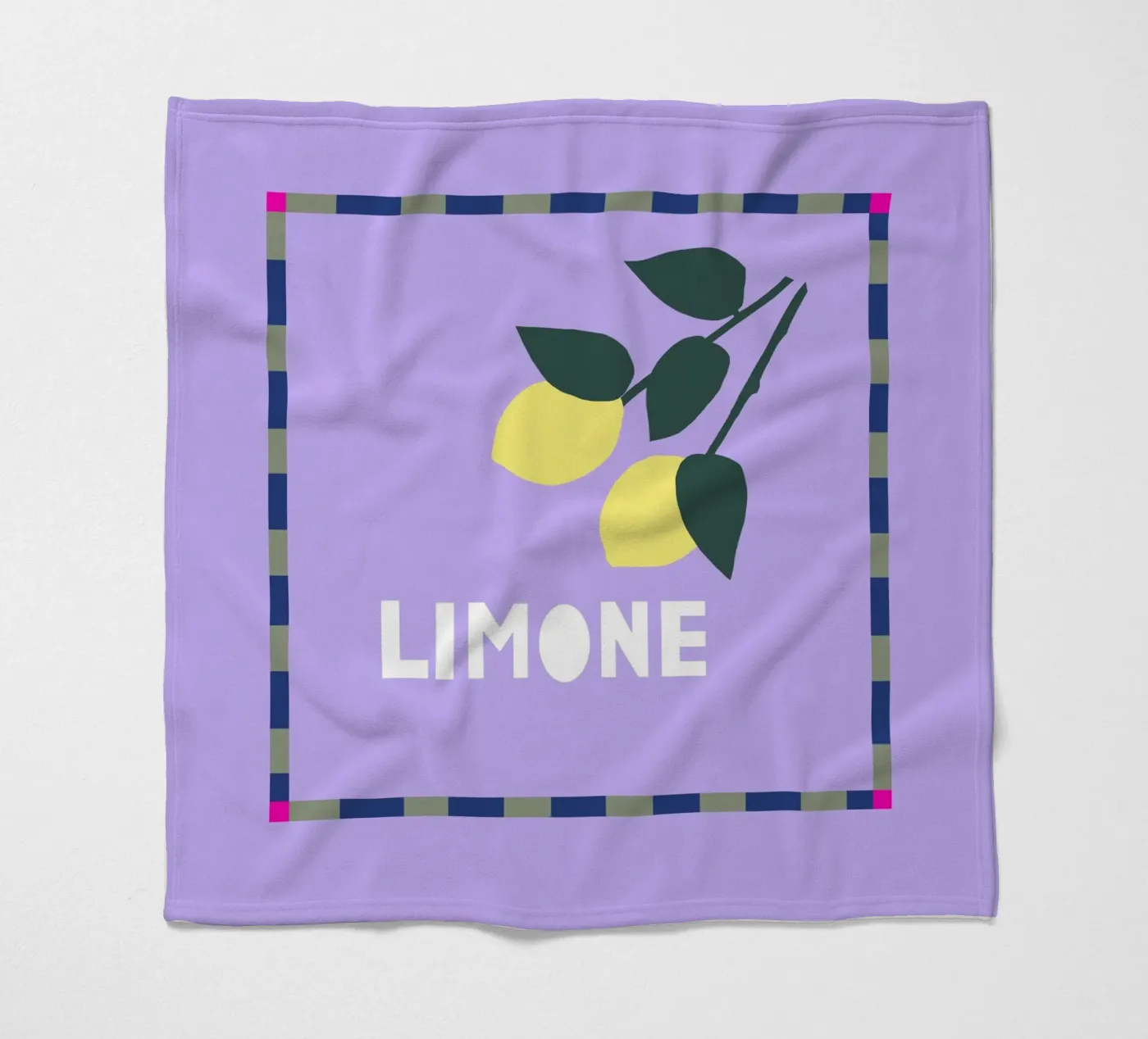 Limone Fleecedecke von Iris Knabenschuh Design