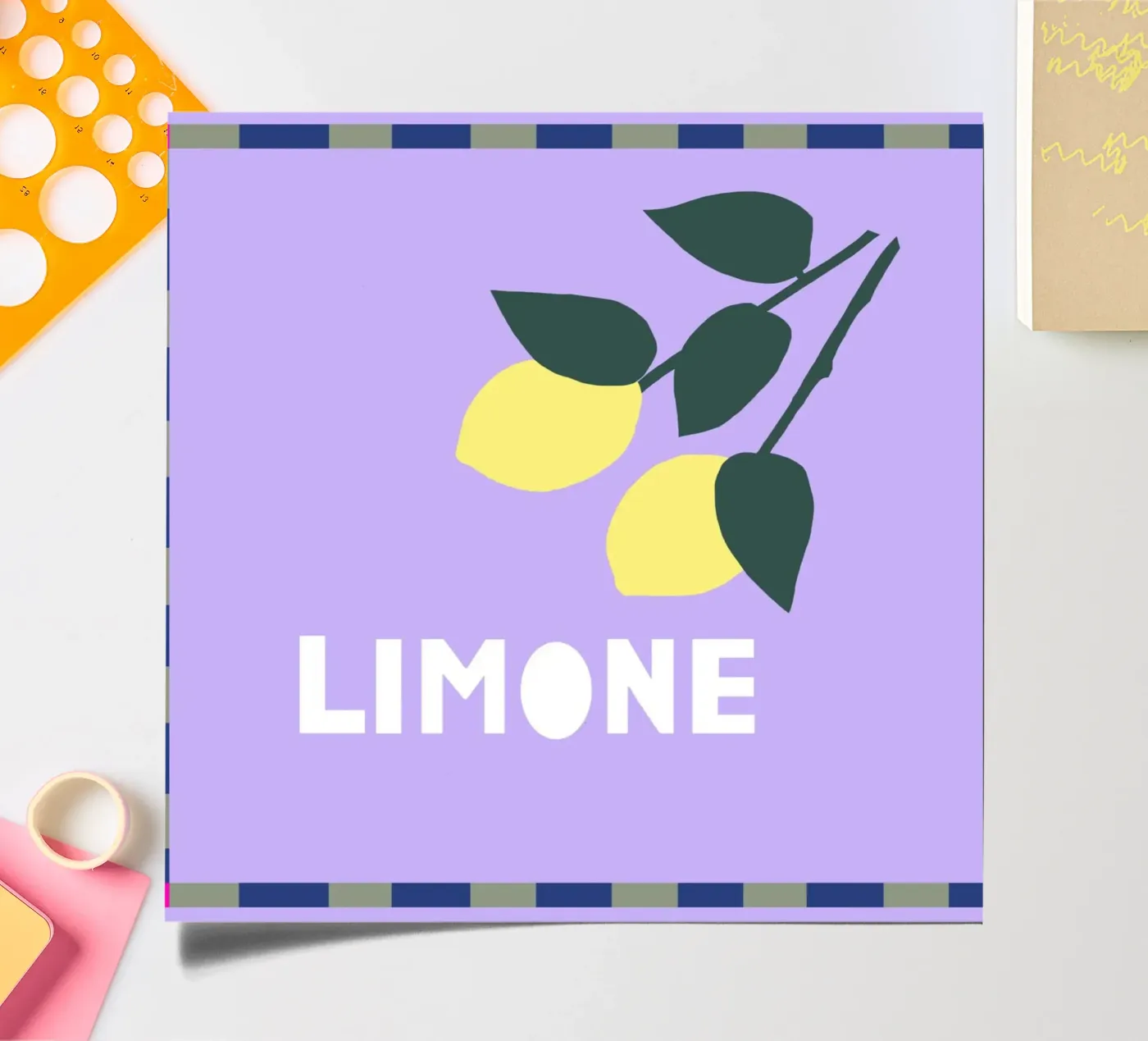 Limone sticker sheet by Iris Knabenschuh Design