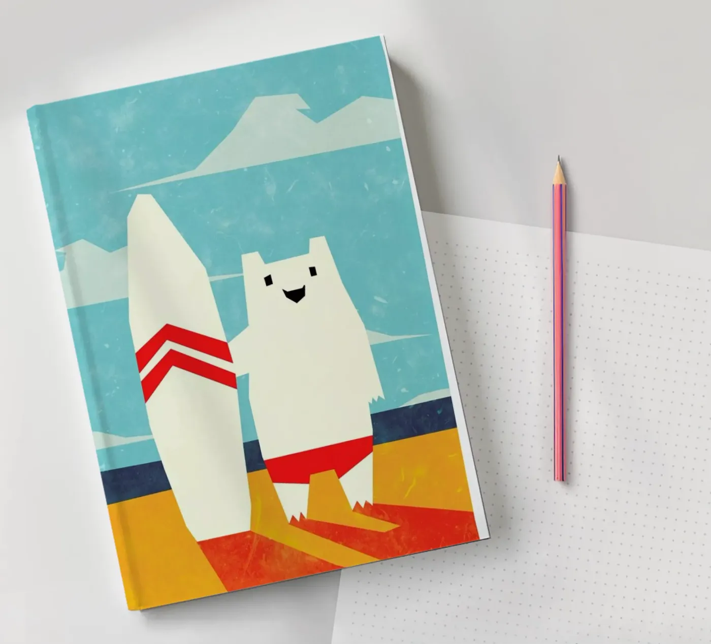 Surf notebook by Yetiland