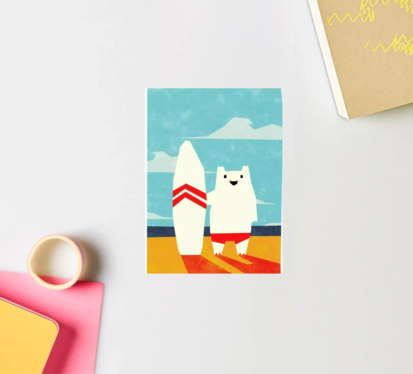 Surf sticker by Yetiland