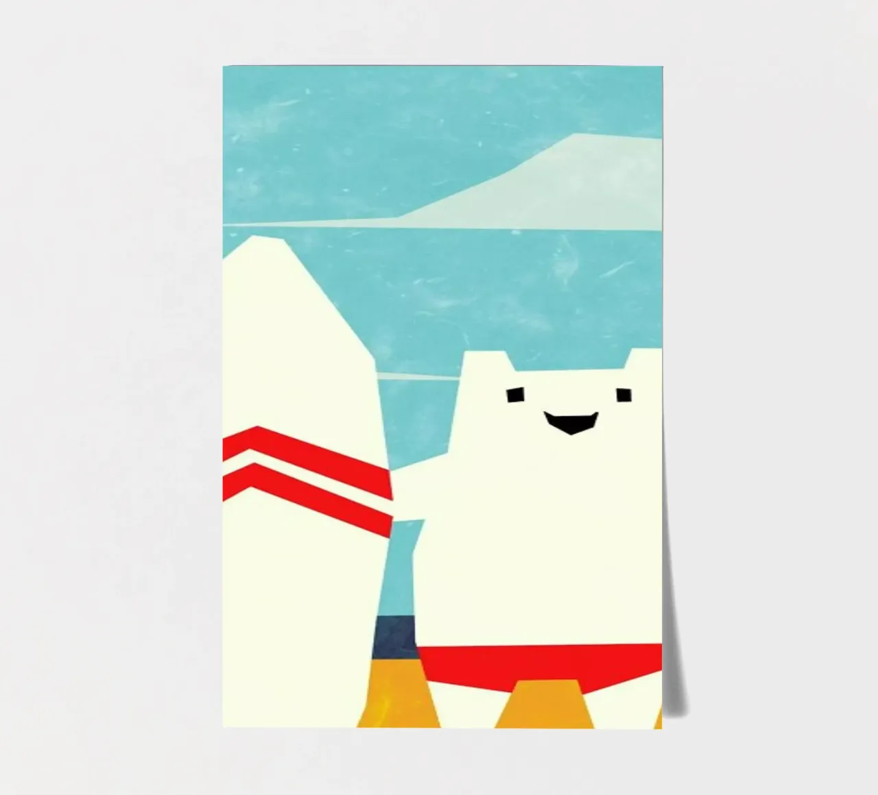 Surf sticker sheet by Yetiland