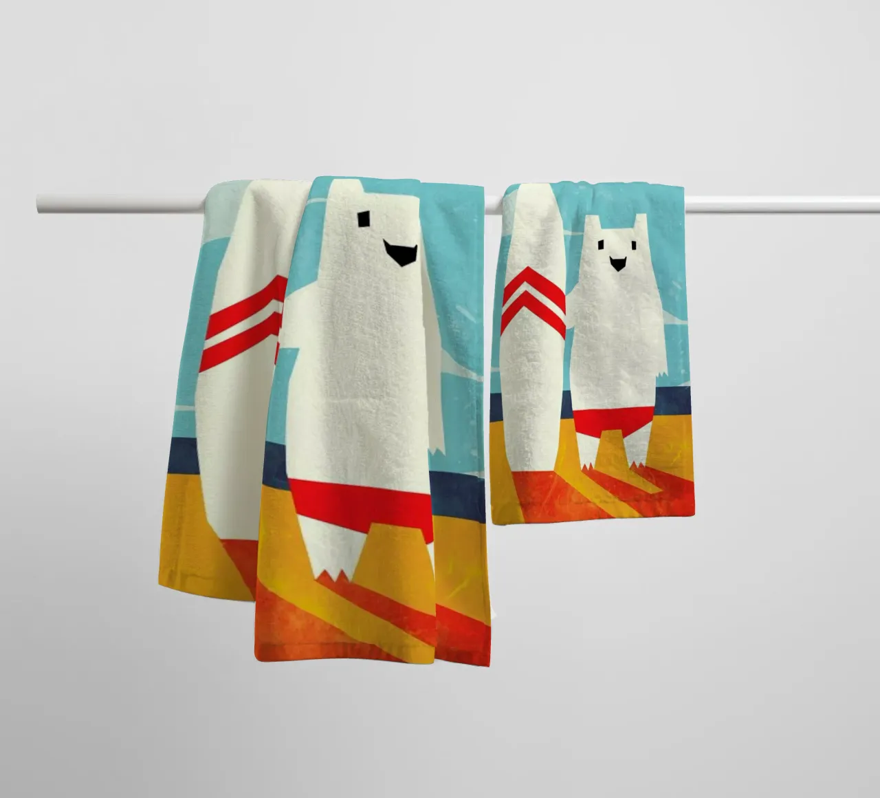 Surf asciugamano da bagno da Yetiland