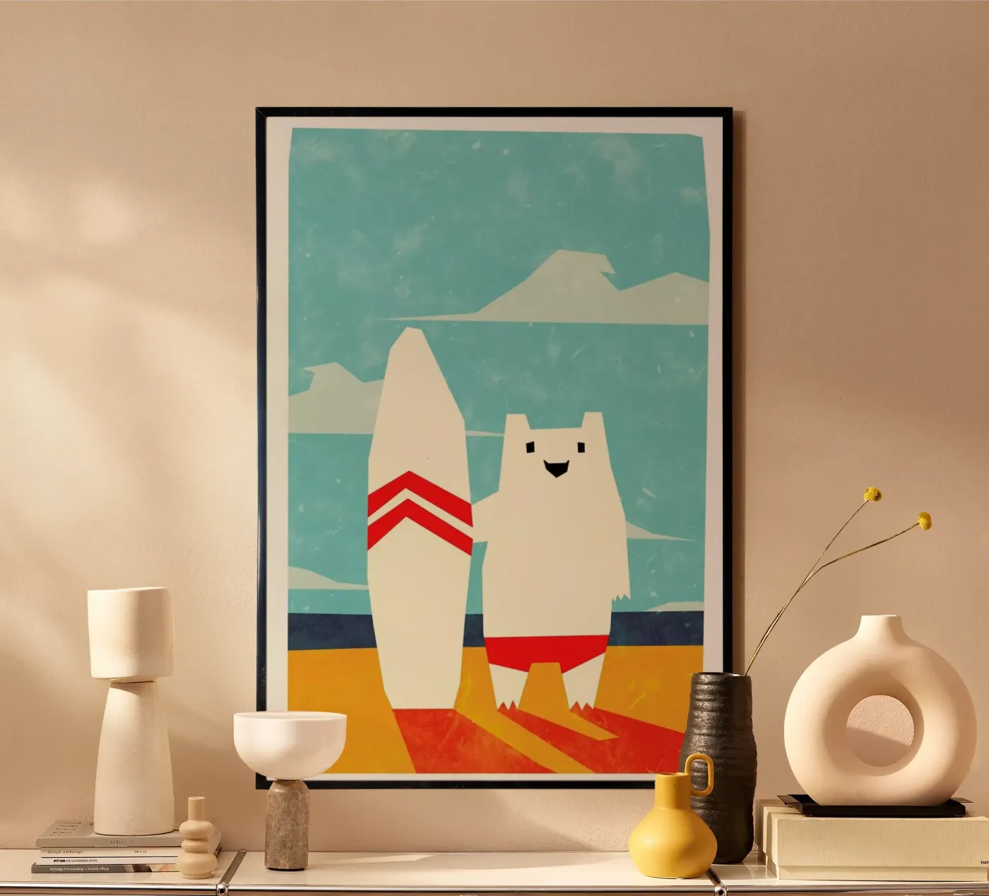 Surf poster by Yetiland